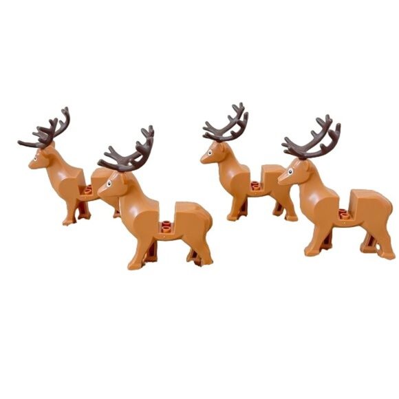 Lego Other - Lego Reindeer Set 4 Big Antlers Single Piece Figures Only  Holiday Decor 40499